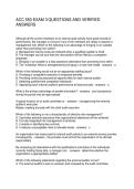 ACC 550 EXAM 3 QUESTIONS AND VERIFIED ANSWERS