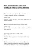 AFSB 153 EXAM STUDY GUIDE 2026&NewLine;COMPLETE QUESTIONS AND ANSWERS