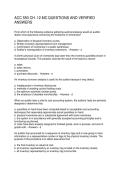 ACC 550 CH&period; 12 MC QUESTIONS AND VERIFIED ANSWERS