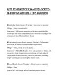AFSB 153 PRACTICE EXAM 2026 SOLVED&NewLine;QUESTIONS WITH FULL EXPLANATIONS