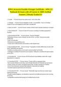 IOFM&colon; Accounts Payable Manager Certificate - APM&period;2 E-Textbook SG Exam with all Correct & 100&percnt; Verified Answers &vert;Already Graded A&plus;