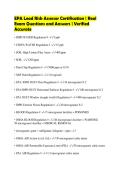 EPA Lead Risk Assessor Certification &vert; Real&NewLine;Exam Questions and Answers &vert; Verified&NewLine;Accurate