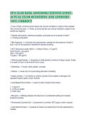EPA Lead Risk Assessor Certification &vert;&NewLine;Actual Exam Questions and Answers &vert;&NewLine;100&percnt; Correct
