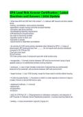 EPA Lead Risk Assessor Certification &vert; Latest&NewLine;Questions and Answers &vert; 2026 Update