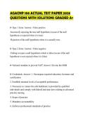 AGACNP 106 ACTUAL TEST PAPER 2026&NewLine;QUESTIONS WITH SOLUTIONS GRADED A&plus;