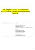 APM PMQ New Syllabus - 2&period; Governance Test with all Correct & 100&percnt; Verified Answers &vert;Already Graded A&plus;