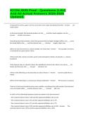 ECON 2035 Final - Questions &lpar;LSU&rpar; And All Actual Answers 2025-2026 Updated&period;