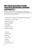 BOC EXAM 2026 FINAL PAPER&NewLine;PRACTICE QUESTIONS ANSWERS&NewLine;ACCURATE A&plus;&NewLine;