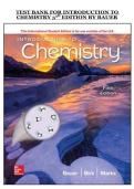 Introduction to Chemistry &lpar;5th Edition&rpar; &ndash; Bauer &ndash; Test Bank with Practice Questions and Answers