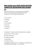 BOC EXAM 2026 TEST BANK REVIEW&NewLine;COMPLETE QUESTIONS SOLUTIONS&NewLine;A&plus;&NewLine;