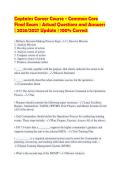 Captains Career Course Common Core Final Exam Preparation Package