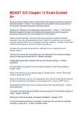 MDAST 322 Chapter 12 Exam Graded A&plus;