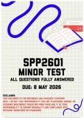 SPP2601 Minor Test Memo &vert; Due 8 May 2026