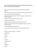 NR 668 &ndash; Week 6 Advanced Psychiatric Concepts&comma; Psychiatric Mental Health Nurse Practitioner Course&comma; Lecture Summary and Clinical Applications