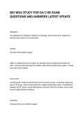 BIO WGU STUDY FOR OA C190 EXAM QUESTIONS AND ANSWERS LATEST UPDATE