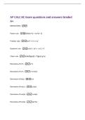 AP CALC BC Exam questions and answers Graded&NewLine;A&plus;