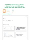 NSC 830 EKU Pharmacology-Antibiotics Questions and Answers with Complete Solution 2026 Update &vert; 100&percnt; Correct &vert; EKU