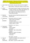 NEBOSH NGC1 Element 5 Measuring Performance&comma; Reviewing Performance and Auditing Exam with all Correct & 100&percnt; Verified Answers &vert;Guaranteed To Pass