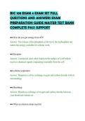 BSC 108 EXAM 4 EXAM SET FULL&NewLine;QUESTIONS AND ANSWERS EXAM&NewLine;PREPARATION GUIDE MASTER TEST BANK&NewLine;COMPLETE PASS SUPPORT&NewLine;