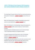 ANCC FNP Board Exam Newest 2026 Questions &NewLine;and Correct Detailed Answers Already Graded A&plus;