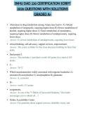 SNHU DAD 220 CERTIFICATION SCRIPT&NewLine;2026 QUESTIONS WITH SOLUTIONS&NewLine;GRADED A&plus;