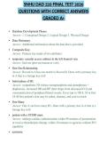 SNHU DAD 220 FINAL TEST 2026&NewLine;QUESTIONS WITH CORRECT ANSWERS&NewLine;GRADED A&plus;&NewLine;