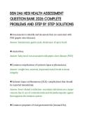 BSN 246 HESI HEALTH ASSESSMENT&NewLine;QUESTION BANK 2026 COMPLETE&NewLine;PROBLEMS AND STEP BY STEP SOLUTIONS&NewLine;