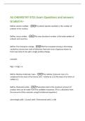 AS CHEMISTRY 9701 Exam Questions and answers&NewLine;Graded A&plus;