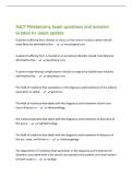 ASCP Phlebotomy Exam questions and answers&NewLine;Graded A&plus; latest update