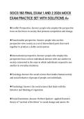 SOCS 185 FINAL EXAM 1 AND 2 2026 MOCK&NewLine;EXAM PRACTICE SET WITH SOLUTIONS A&plus;