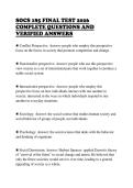 SOCS 185 FINAL TEST 2026&NewLine;COMPLETE QUESTIONS AND&NewLine;VERIFIED ANSWERS 