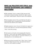 SOCS 185 PRACTICE SET FINAL 2026&NewLine;TESTED QUESTIONS AND CORRECT&NewLine;SOLUTIONS&NewLine;