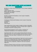 MIS 600 QUESTIONS WITH ACCURATE ANSWERS