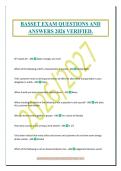 BASSET EXAM QUESTIONS AND&NewLine;ANSWERS 2026 VERIFIED&period;