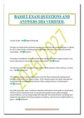 BASSET EXAM QUESTIONS AND&NewLine;ANSWERS 2026 VERIFIED&period;