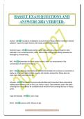 BASSET EXAM QUESTIONS AND&NewLine;ANSWERS 2026 VERIFIED&period;