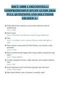 SOCY 1000 1 &lpar;MCCONNELL&rpar;&NewLine;COMPREHENSIVE STUDY GUIDE 2026&NewLine;FULL QUESTIONS AND SOLUTIONS&NewLine;GRADED A&plus;&NewLine;