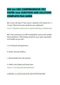 BSN 266 HESI COMPREHENSIVE TEST&NewLine;PAPER 2026 QUESTIONS AND SOLUTIONS&NewLine;COMPLETE PASS GUIDE&NewLine;