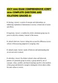 SOCY 1000 EXAM COMPREHENSIVE SCRIPT&NewLine;2026 COMPLETE QUESTIONS AND&NewLine;SOLUTIONS GRADED A&plus;