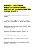 SOD THEORY 1 CERTIFICATION&NewLine;EVALUATION TEST 2026 UPDATED&NewLine;QUESTIONS AND CORRECT ANSWERS FULL&NewLine;PACKAGE GRADED A&plus;&NewLine;