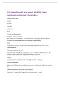 ATI mental health proctored&comma; ATI CMS Exam&NewLine;questions and answers Graded A&plus;