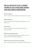 BSN 366 HESI RN EXIT EXAM 2 LEARNING&NewLine;WORKBOOK 2026 SYSTEM BASED NURSING&NewLine;CARE AND CLINICAL PRIORITIZATION