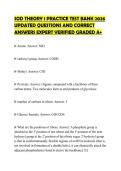 SOD THEORY 1 PRACTICE TEST BANK 2026&NewLine;UPDATED QUESTIONS AND CORRECT&NewLine;ANSWERS EXPERT VERIFIED GRADED A&plus;