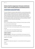 Kitchen Hood Fire Suppression Technician Certification Exam &vert; Latest Verified Questions and Detailed Answers 