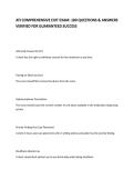 ATI COMPREHENSIVE EXIT EXAM&colon; 180 QUESTIONS & ANSWERS VERIFIED FOR GUARANTEED SUCCESS