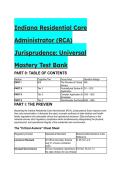 2026&sol;2027 Indiana RCA Jurisprudence Exam&colon; S-Tier Universal Mastery Test Bank &vert; 60 QA &plus; Detailed Rationales
