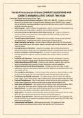 Florida Fire Instructor III Exam COMPLETE QUESTIONS AND CORRECT ANSWERS LATEST UPDATE THIS YEAR