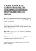 SONICWALL NETWORK SECURITY&NewLine;ADMINISTRATOR 2026 STUDY GUIDE&NewLine;COMPLETE FIREWALL CONFIGURATION&NewLine;SECURITY POLICIES AND PRACTICE&NewLine;QUESTIONS&NewLine;