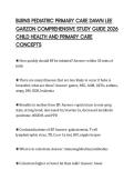BURNS PEDIATRIC PRIMARY CARE DAWN LEE&NewLine;GARZON COMPREHENSIVE STUDY GUIDE 2026&NewLine;CHILD HEALTH AND PRIMARY CARE&NewLine;CONCEPTS&NewLine;