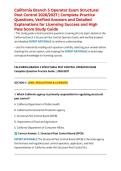 California Branch 3 Operator Exam Structural Pest Control 2026&sol;2027 &vert; Complete Practice Questions&comma; Verified Answers and Detailed Explanations for Licensing Success and High Pass Score Study Guide